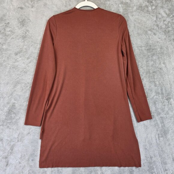 Zara Woman Studio Top Womens Small Long Sleeve Tunic V Neck Minimalist Modern - Picture 11 of 15